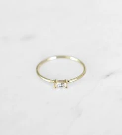 Fashion + Beauty Sophie | You Rock Ring Clear | Gold