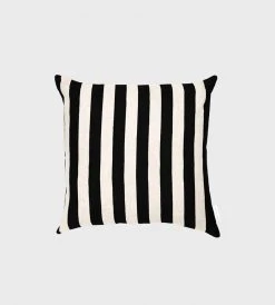 Warranbrooke Stripe Black Square Cushion Homewares