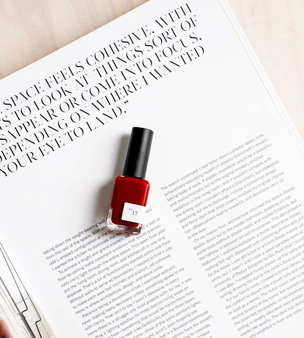 Fashion + Beauty Sundays | Non Toxic Nail Polish | Cherry Red No. 17