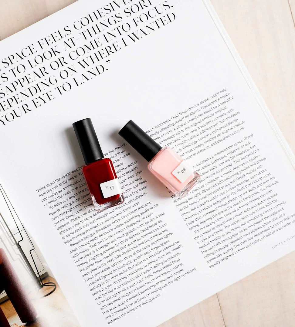 Fashion + Beauty Sundays | Non Toxic Nail Polish | Cherry Red No. 17