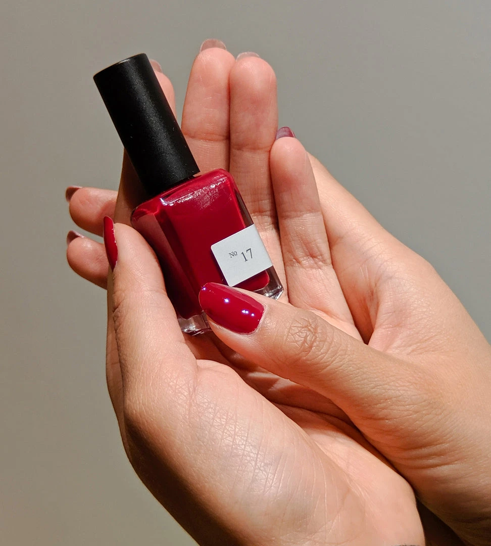 Fashion + Beauty Sundays | Non Toxic Nail Polish | Cherry Red No. 17