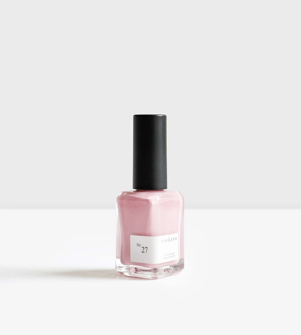 Fashion + Beauty Sundays | Non Toxic Nail Polish | Powder Rose No. 27