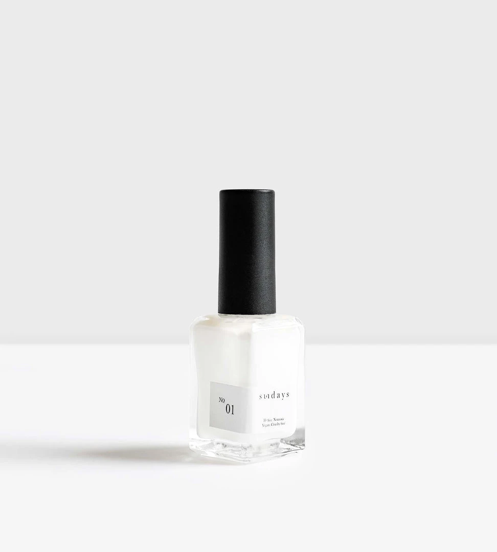 Sundays | Non Toxic Nail Polish | Pure White No. 1 Fashion + Beauty