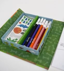 Tiger Tribe Baby + Child Colouring Set | Dinosaur