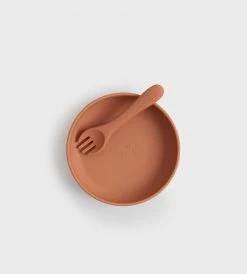 Tiny Table Co. | Plate And Spork Set | Clay New Arrivals