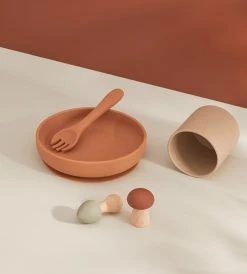 Tiny Table Co. | Plate And Spork Set | Clay New Arrivals