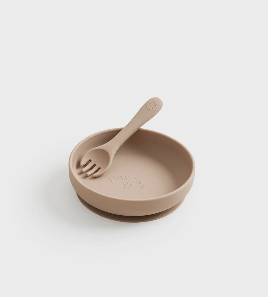 Tiny Table Co. | Plate And Spork Set | Stone New Arrivals