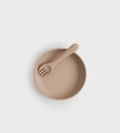 Tiny Table Co. | Plate And Spork Set | Stone New Arrivals