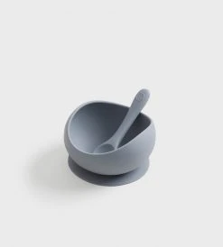 Tiny Table Co. | Suction Bowl And Spoon Set | Pebble