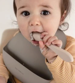 New Arrivals Tiny Table Co. | Silicone Catch Bib | Olive