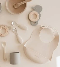 Tiny Table Co. | Silicone Catch Bib | Sand