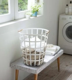 Homewares Yamazaki | Tosca Laundry Basket Round White