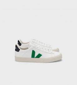 Veja | Campo Chromefree Sneaker | Extra White Emeraude Black Fashion + Beauty