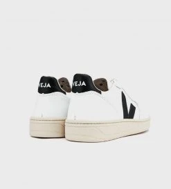Veja | V10 Leather Sneaker | Extra White Black Fashion + Beauty