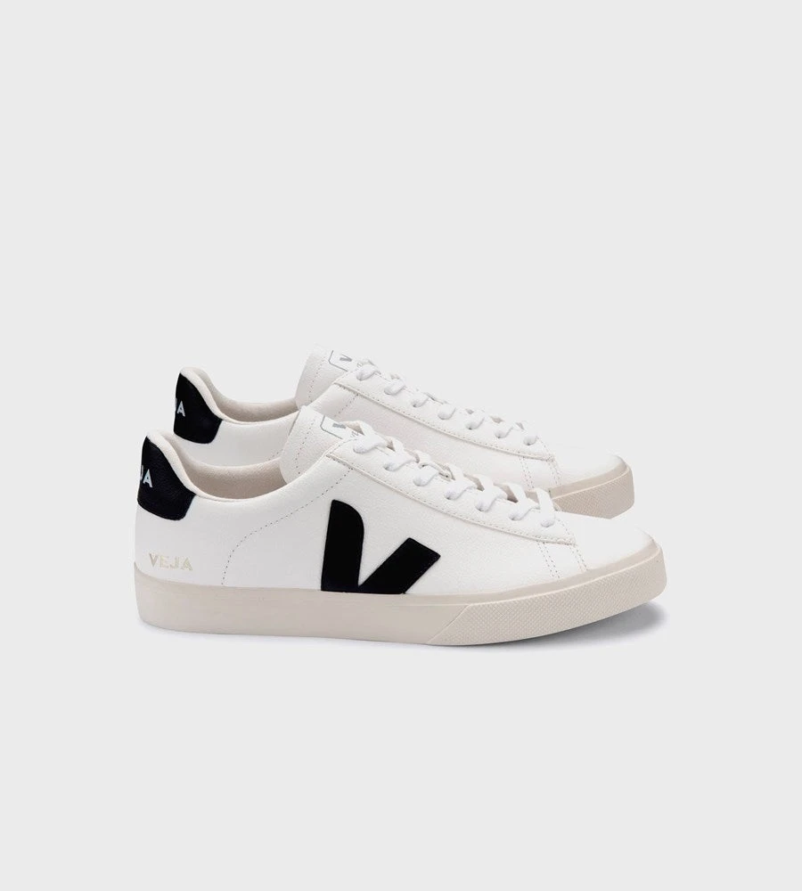 Veja | Campo Chromefree Leather Sneaker | Men's | Extra White Black Fashion + Beauty