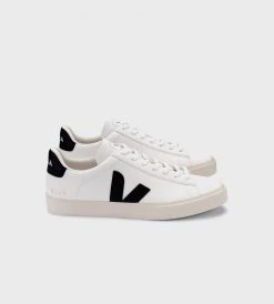 Veja | Campo Chromefree Leather Sneaker | Extra White Black