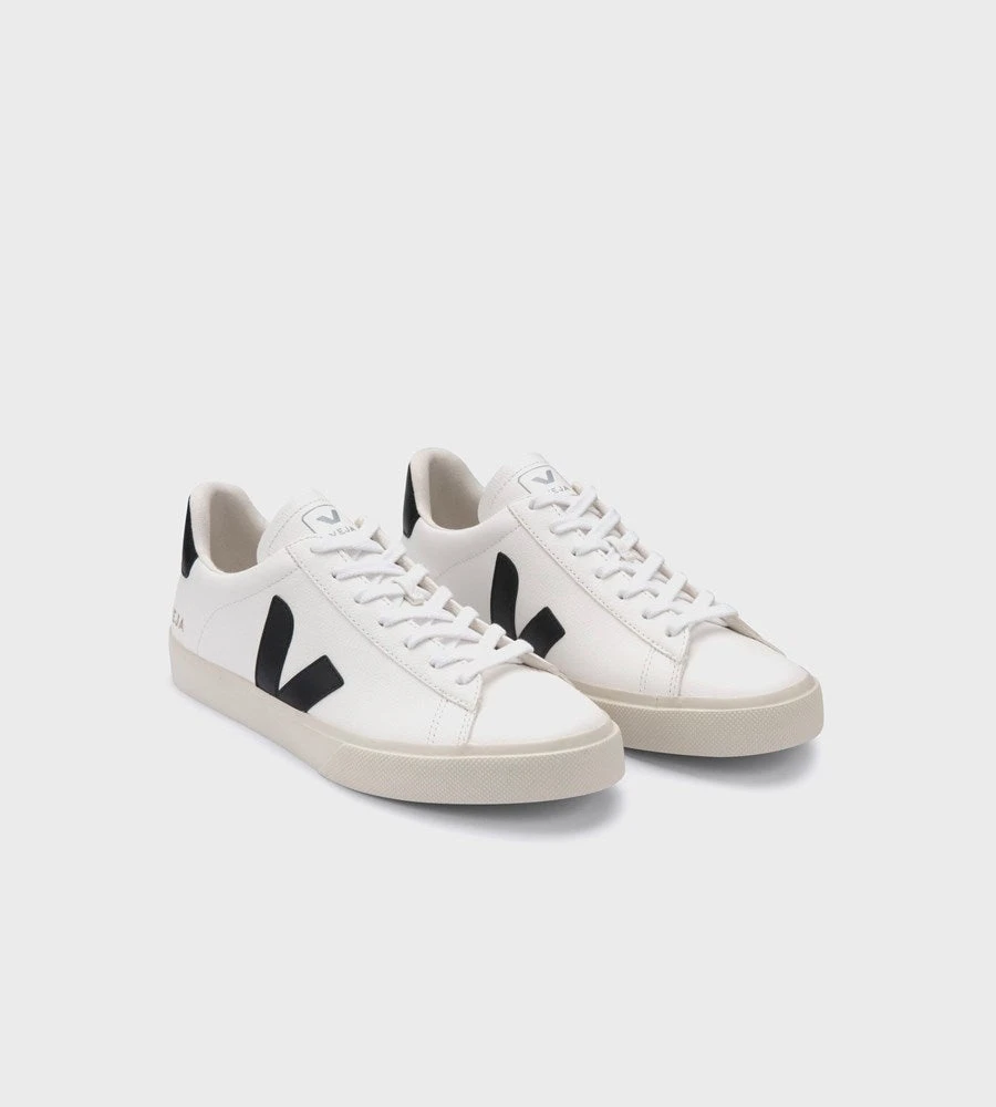 Veja | Campo Chromefree Leather Sneaker | Extra White Black