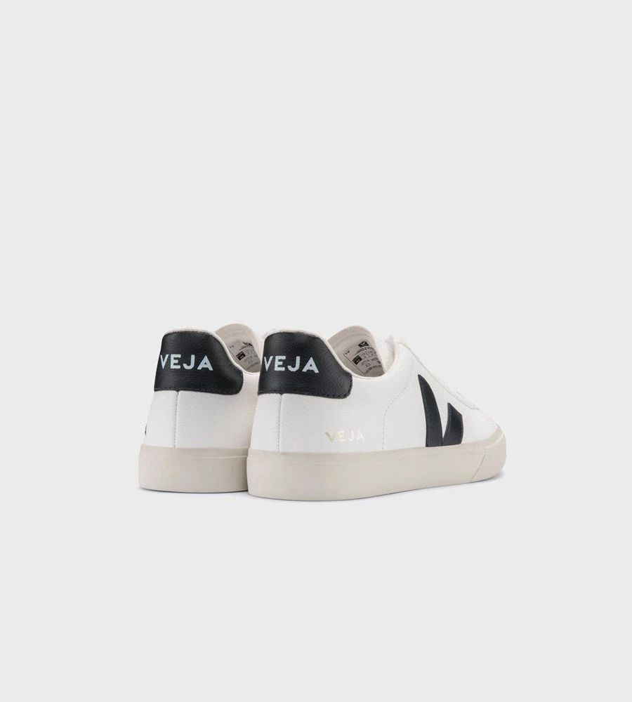 Veja | Campo Chromefree Leather Sneaker | Men's | Extra White Black Fashion + Beauty