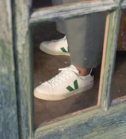 Veja | Campo Chromefree Sneaker | Extra White Emeraude Black Fashion + Beauty