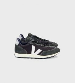 Veja | Rio Branco Alveomesh Sneaker | Black White Oxford Grey Fashion + Beauty