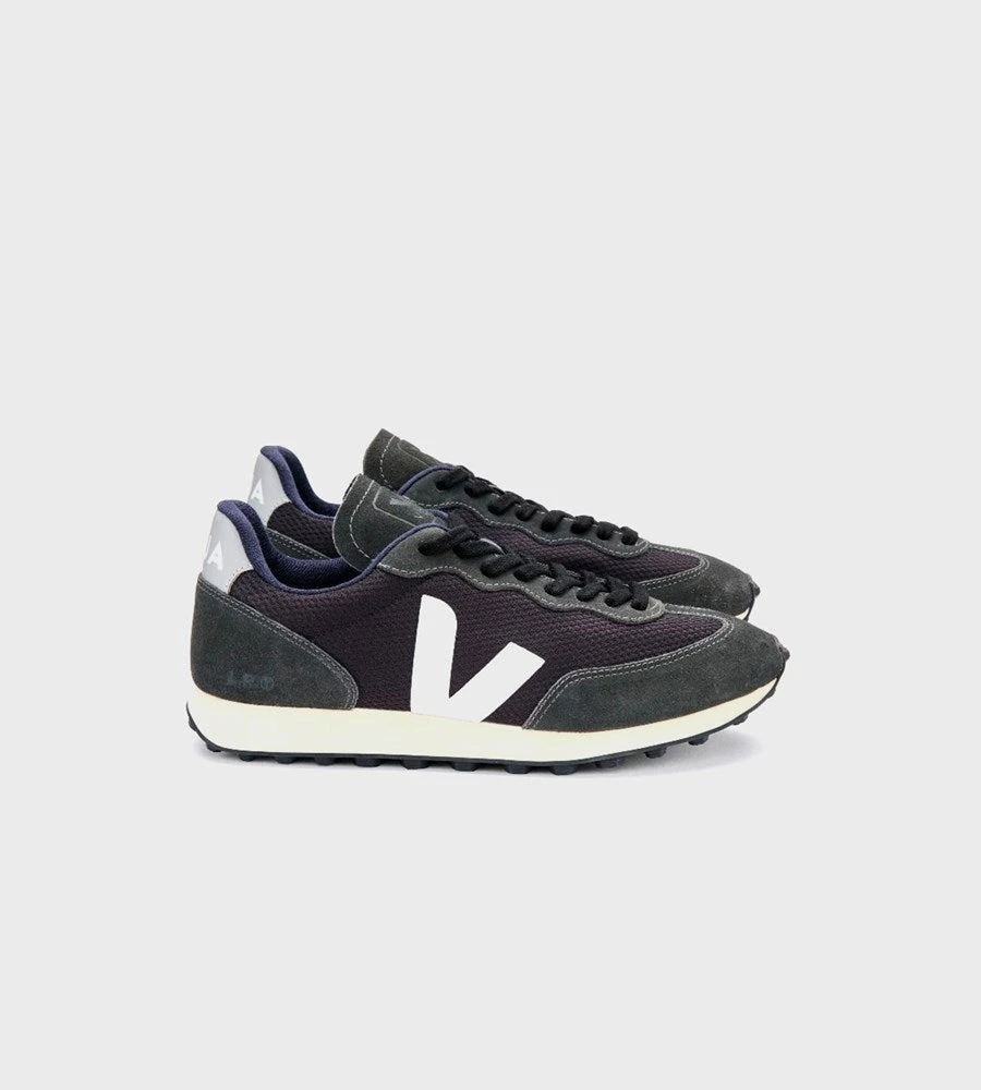 Veja | Rio Branco Alveomesh Sneaker | Black White Oxford Grey Fashion + Beauty