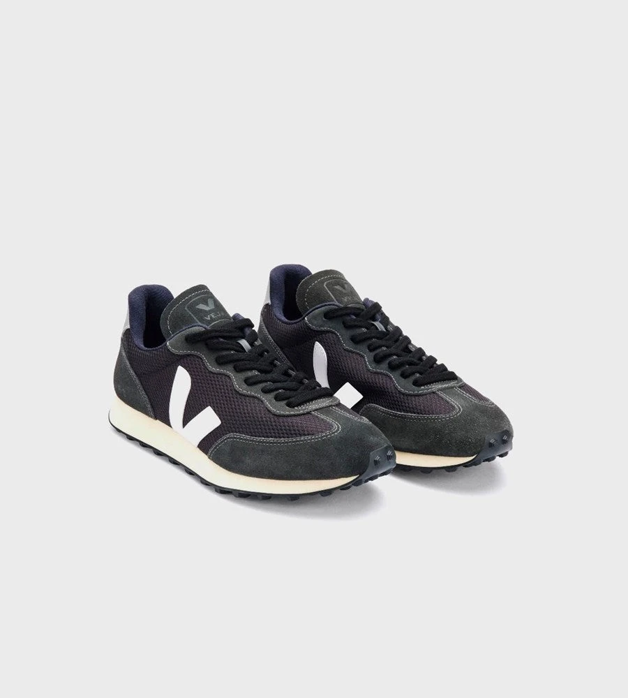 Veja | Rio Branco Alveomesh Sneaker | Black White Oxford Grey Fashion + Beauty
