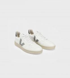 Fashion + Beauty Veja | V10 CWL Sneaker | White Oxford Grey Black