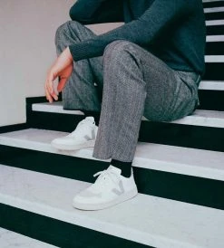 Fashion + Beauty Veja | V10 CWL Sneaker | White Oxford Grey Black