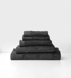 Seneca Homewares Vida Organic Towels | Charcoal