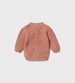 Wilson & Frenchy | Knitted Button Cardigan | Cream Tan New In Baby