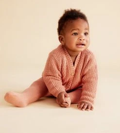 Wilson & Frenchy | Knitted Button Cardigan | Cream Tan New In Baby