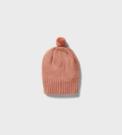 Wilson & Frenchy | Knitted Cable Hat | Cream Tan