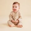 Wilson & Frenchy | Organic Waffle Slouch Growsuit | Oatmeal Fleck