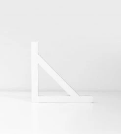 Father Rabbit Goods | Single Shelf Bracket | White Homewares