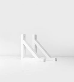 Father Rabbit Goods | Single Shelf Bracket | White Homewares