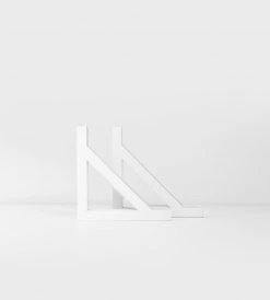 Father Rabbit Goods | Single Shelf Bracket | White Homewares