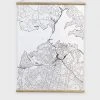 100% NZ Ltd Homewares Wall Chart | Map Of Auckland