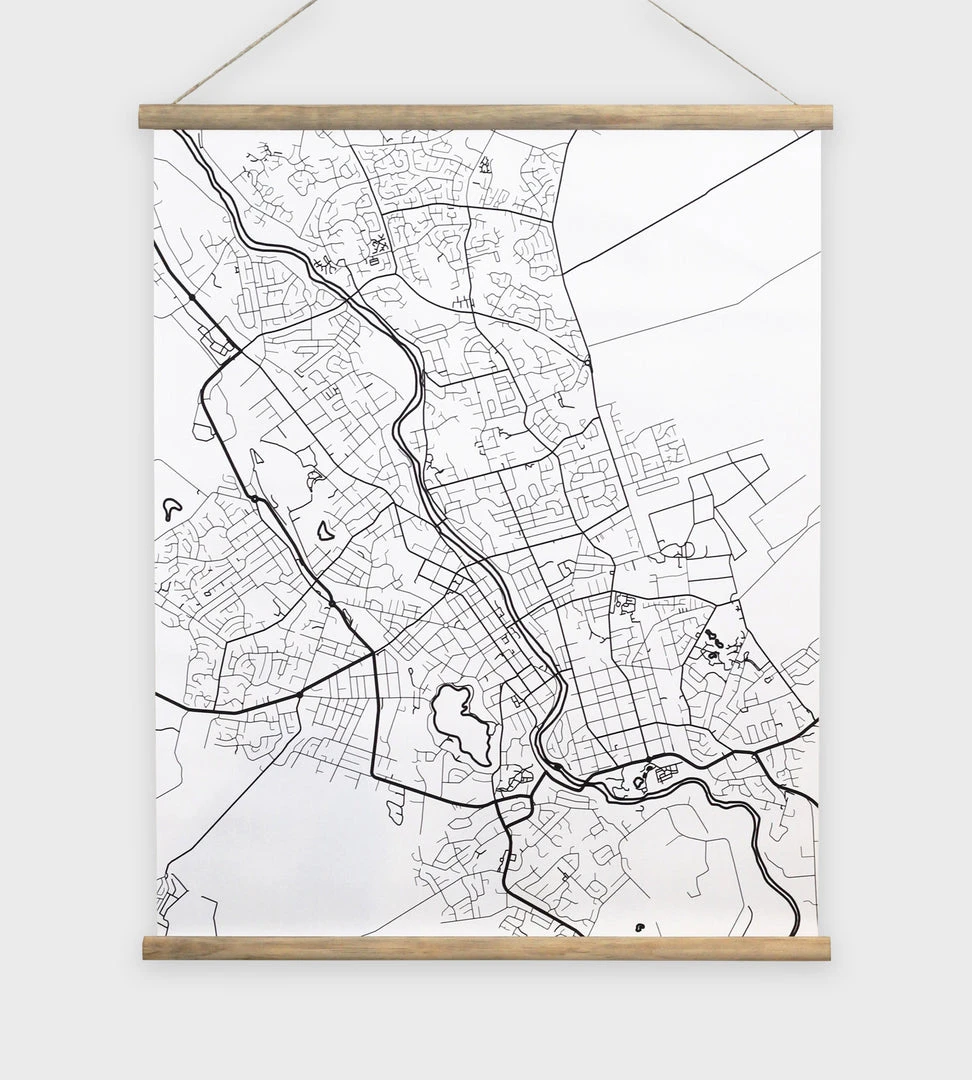 100% NZ Ltd Homewares Wall Chart | Map Of Hamilton