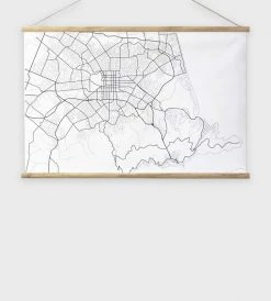 100% NZ Ltd Wall Chart | Map Of Christchurch