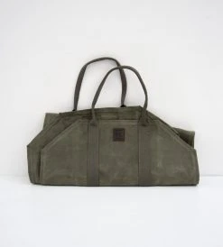 Heaven In Earth Waxed Canvas Log Carrier Homewares