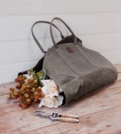 Heaven In Earth Waxed Canvas Log Carrier Homewares