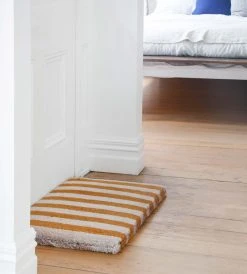 Doormat Designs Homewares White & Natural Stripes Doormat