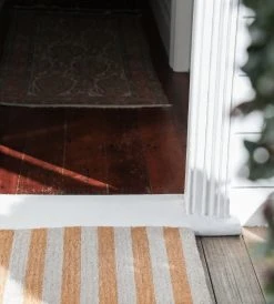 Doormat Designs Homewares White & Natural Stripes Doormat