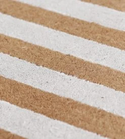 Doormat Designs Homewares White & Natural Stripes Doormat