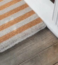 Doormat Designs Homewares White & Natural Stripes Doormat