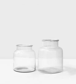 Father Rabbit Living Wide Glass Vase