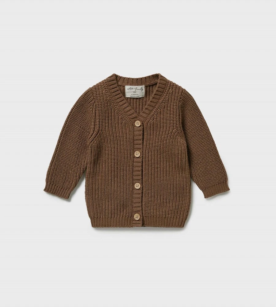 Baby + Child Wilson & Frenchy | Knitted Button Cardigan | Dijon
