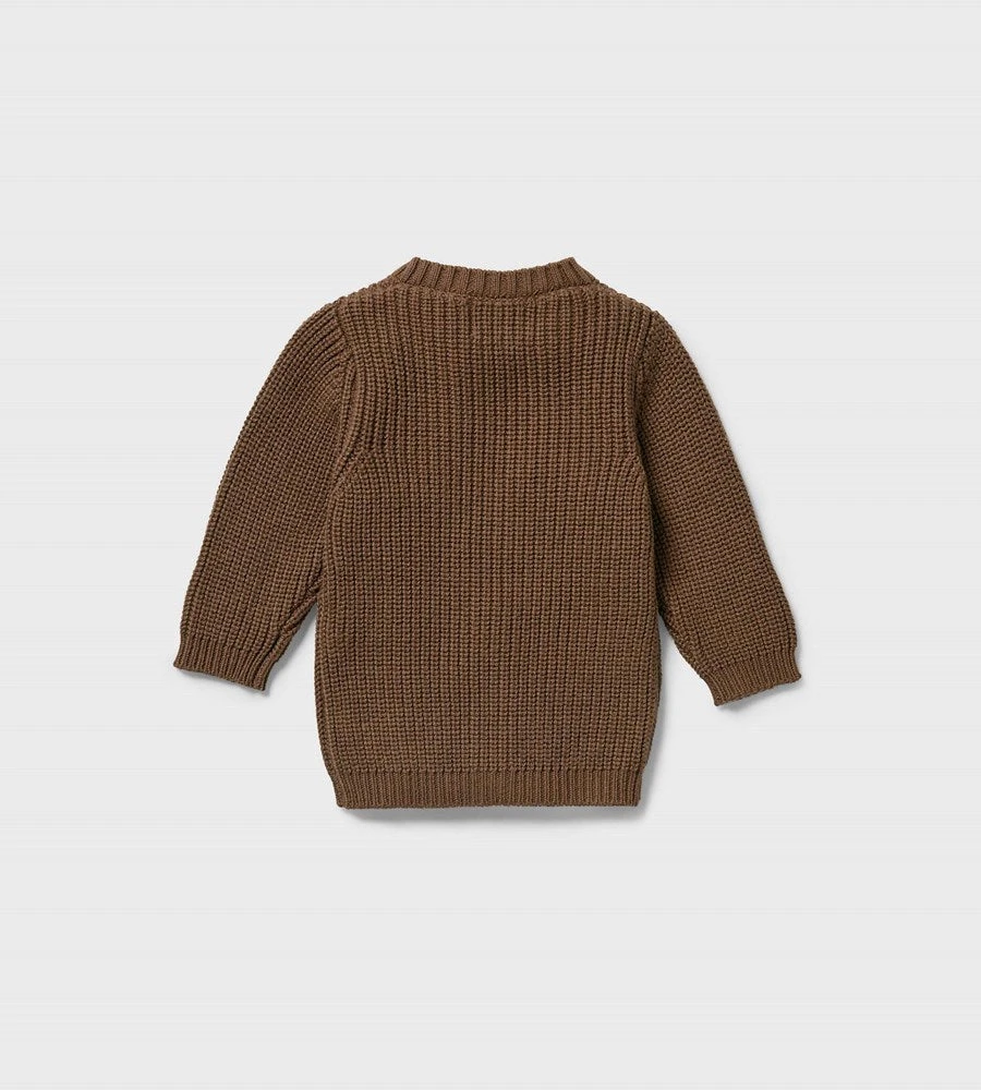 Baby + Child Wilson & Frenchy | Knitted Button Cardigan | Dijon