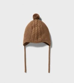 Wilson & Frenchy | Knitted Cable Bonnet | Dijon