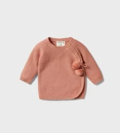 New In Baby Wilson & Frenchy | Knitted Kimono Cardigan | Cream Tan